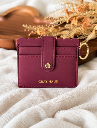 Demi Cardholder - Sangria Nubuck