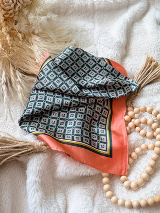 Scarf - Coral Geo