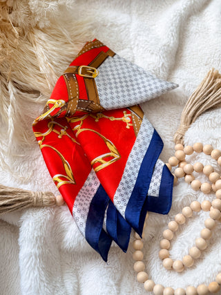 Scarf - Red Bridle
