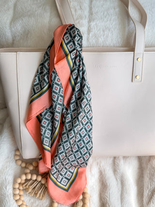 Scarf - Coral Geo