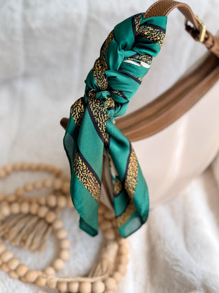 Scarf - Emerald Leopard