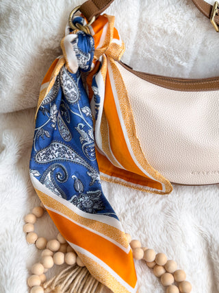 Scarf - Blue Paisley