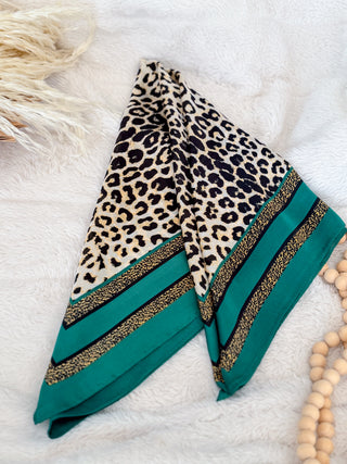 Scarf - Emerald Leopard