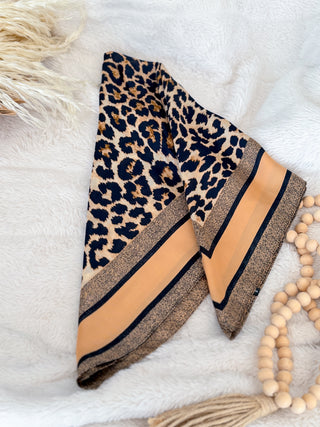 Scarf - Camel Leopard